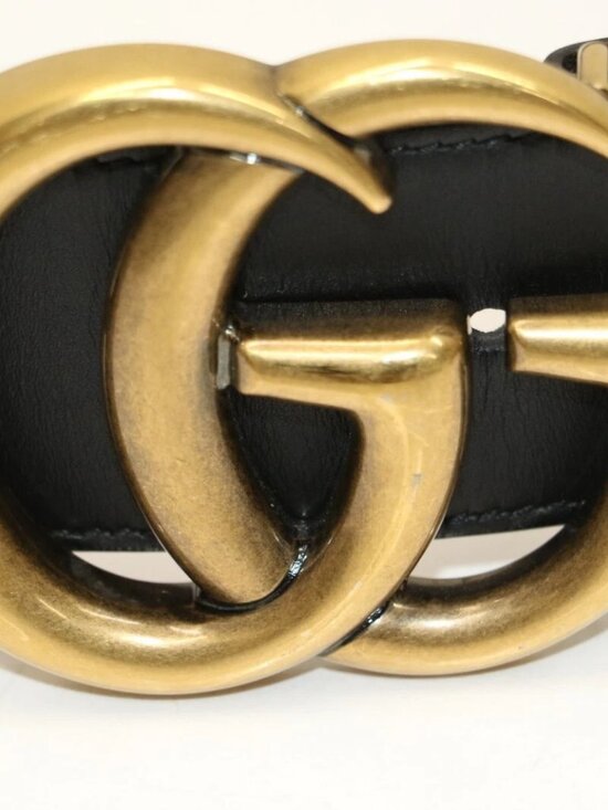 Gucci GG Marmont Web Belt Canvas Leather Size 70X30 - Green/Red/Black/Gold main image 2